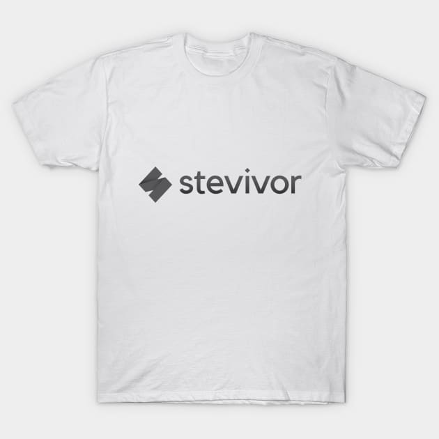 Stevivor full logo (black variant) T-Shirt by Stevivor